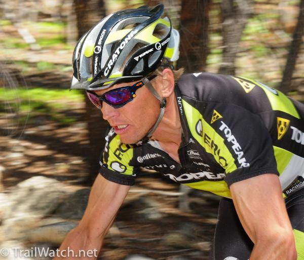 Dave Weins (Topeak-Ergon) kept moving up.