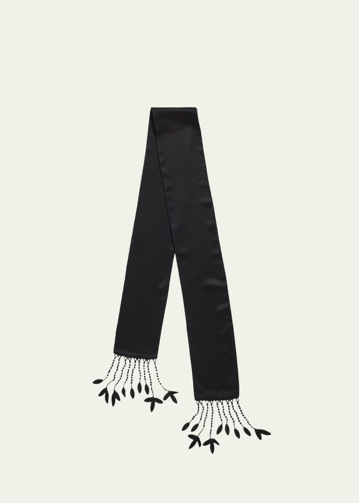 Guipure Lace Tuxedo Scarf