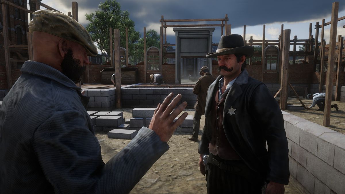Playing as a lawman in the Red Dead Redemption 2 First Response mod