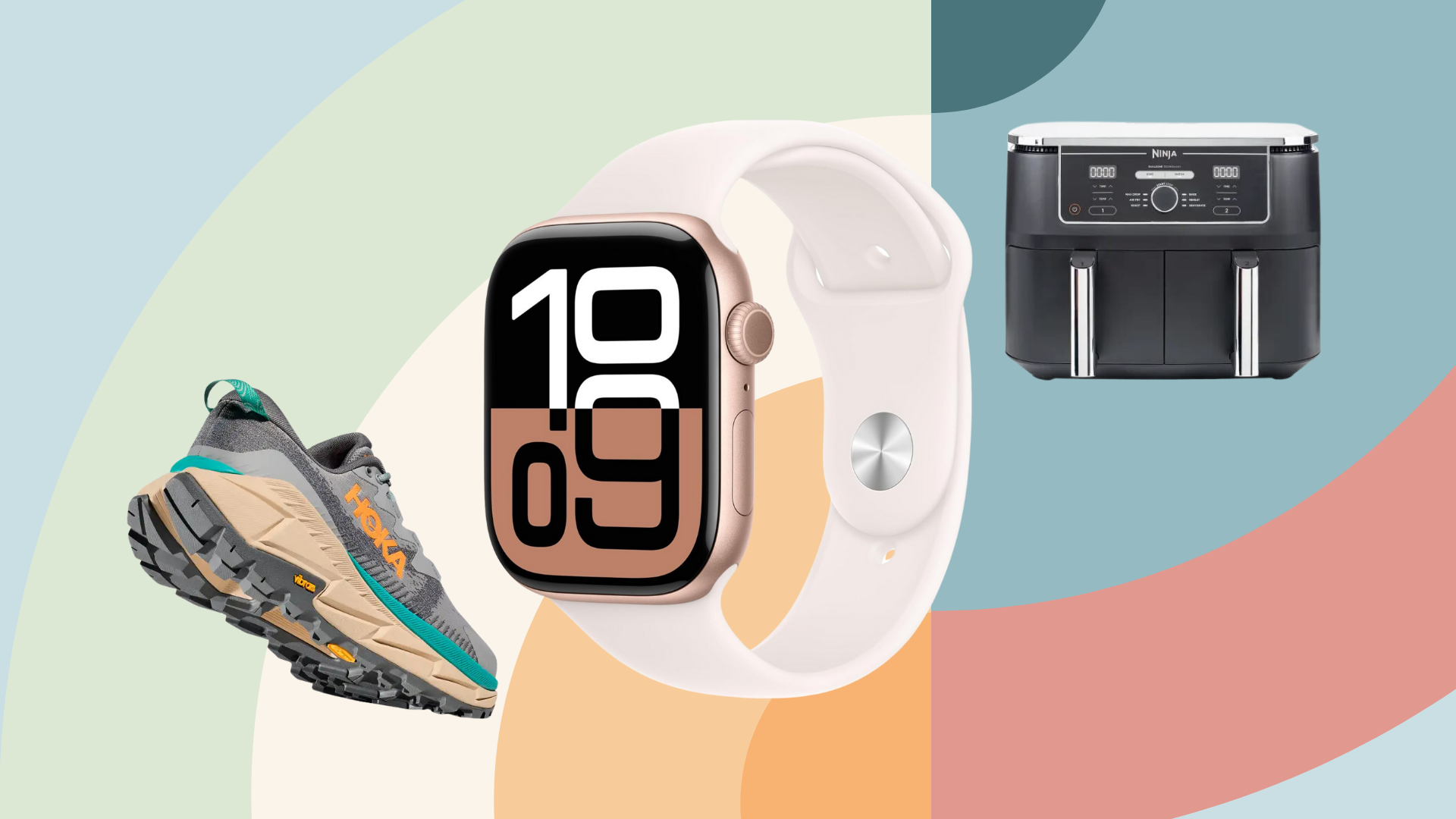 A collage of items on sale for Amazon Prime Day 2025