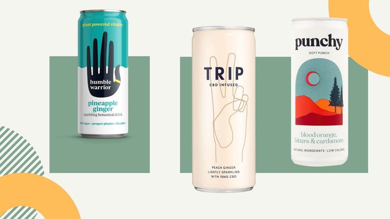 A selection of the best low calorie non-alcoholic drinks in a can