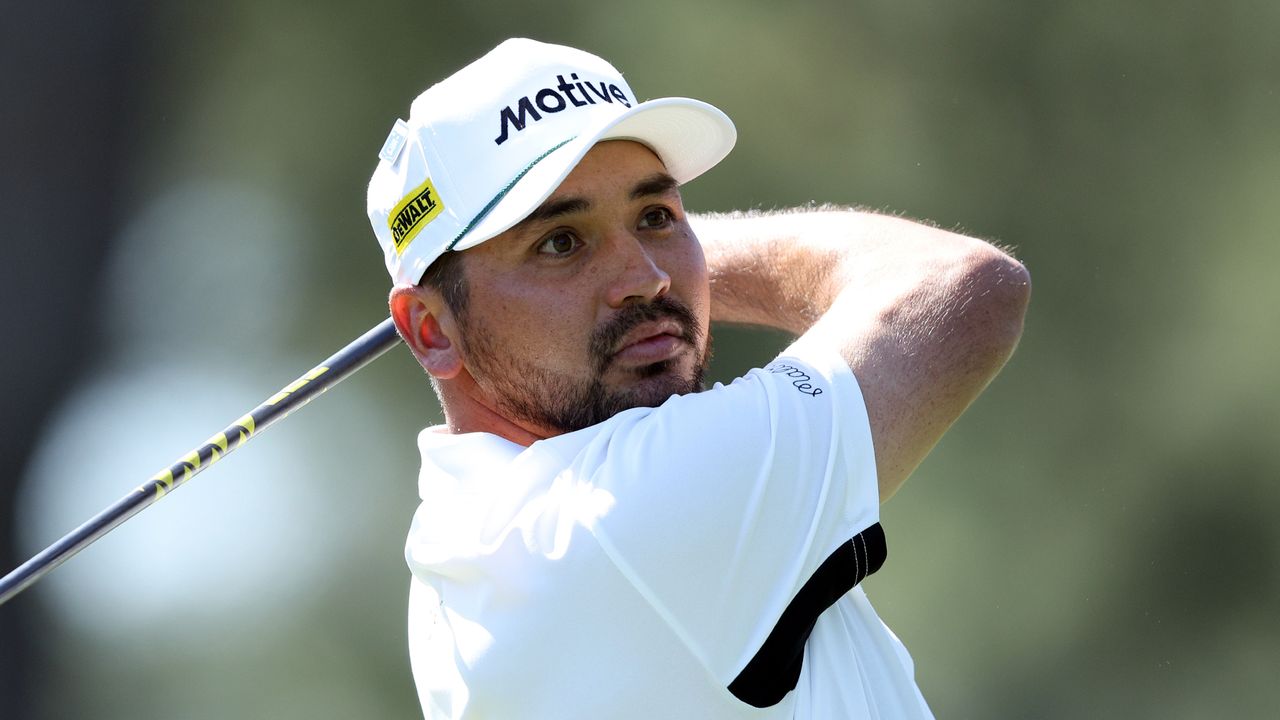 Jason Day takes a shot during the final round of The Masters