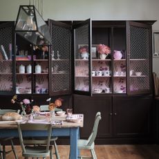 Farrow & Ball Cola in a kitchen