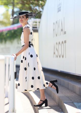 Louise Roe attends day three of Royal Ascot 2024 at Ascot Racecourse on June 20, 2024