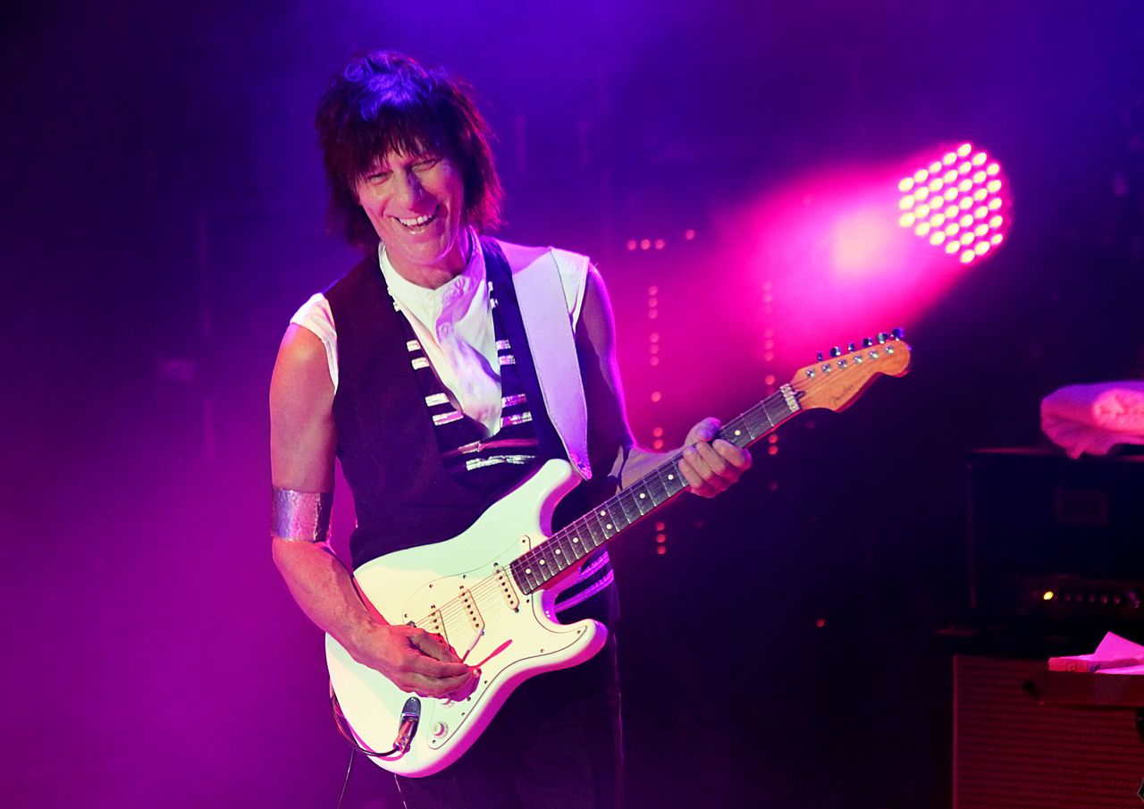 Jeff Beck performing at Preston Guildhall in 2010.