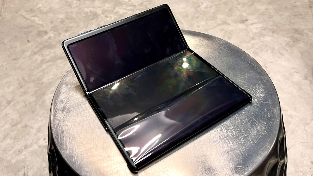 TCL Fold and Roll smartphone display off