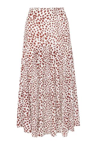 Claire Leopard-Print Midi Skirt