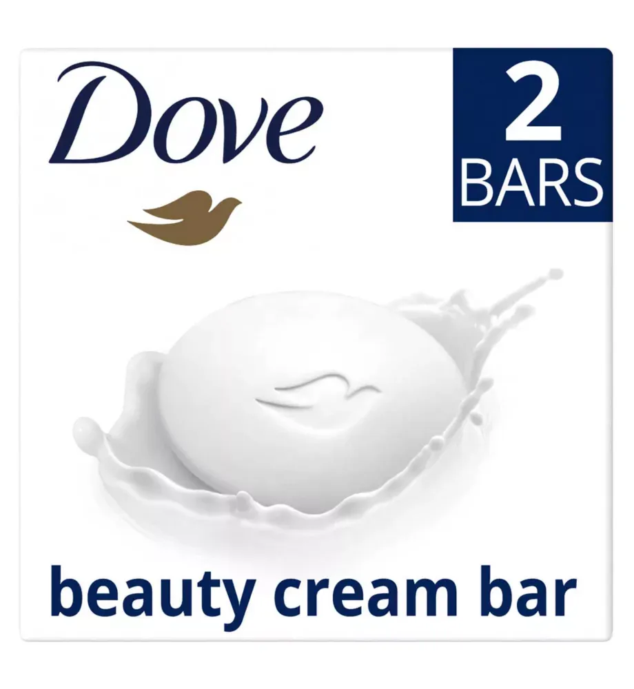 Dove Original Beauty Bar Soap for Softer, Smoother, Healthier-Looking Skin 2 X 90 G