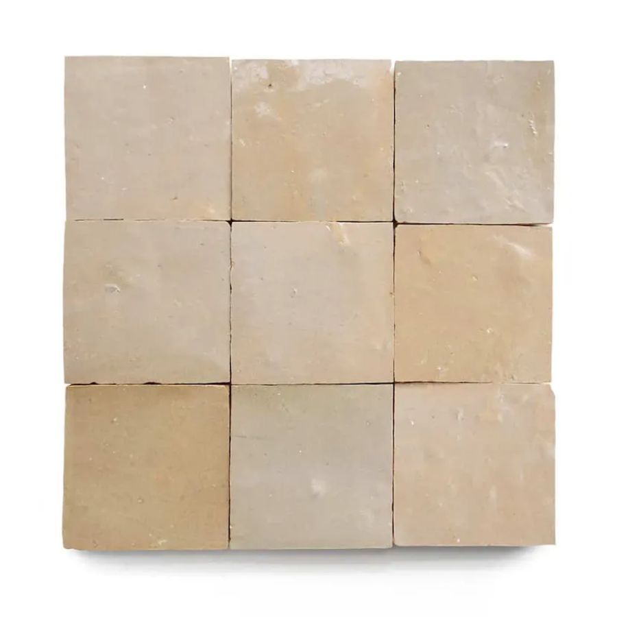 Zellige tiles in neutral colorway