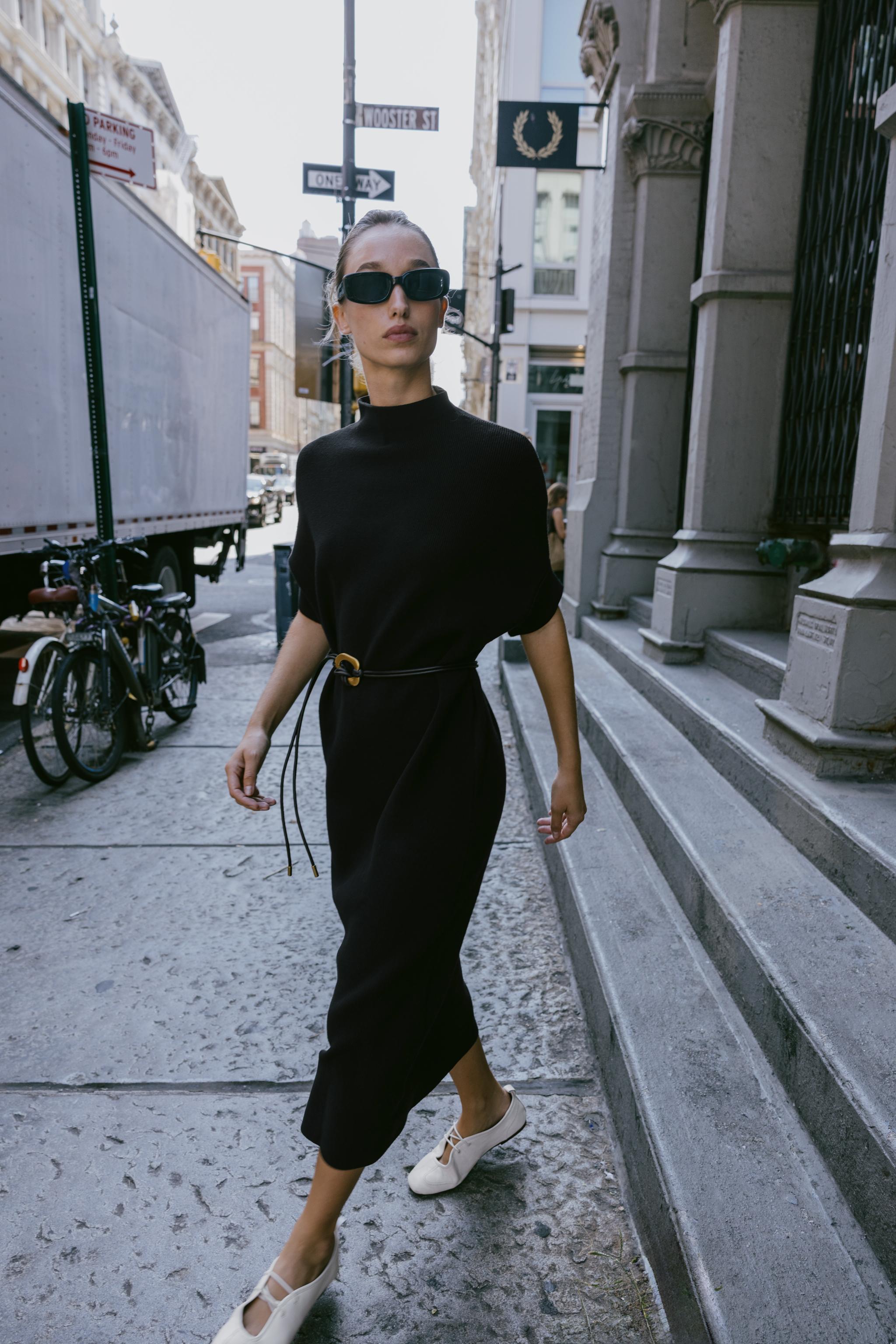 Belted Knit Dress