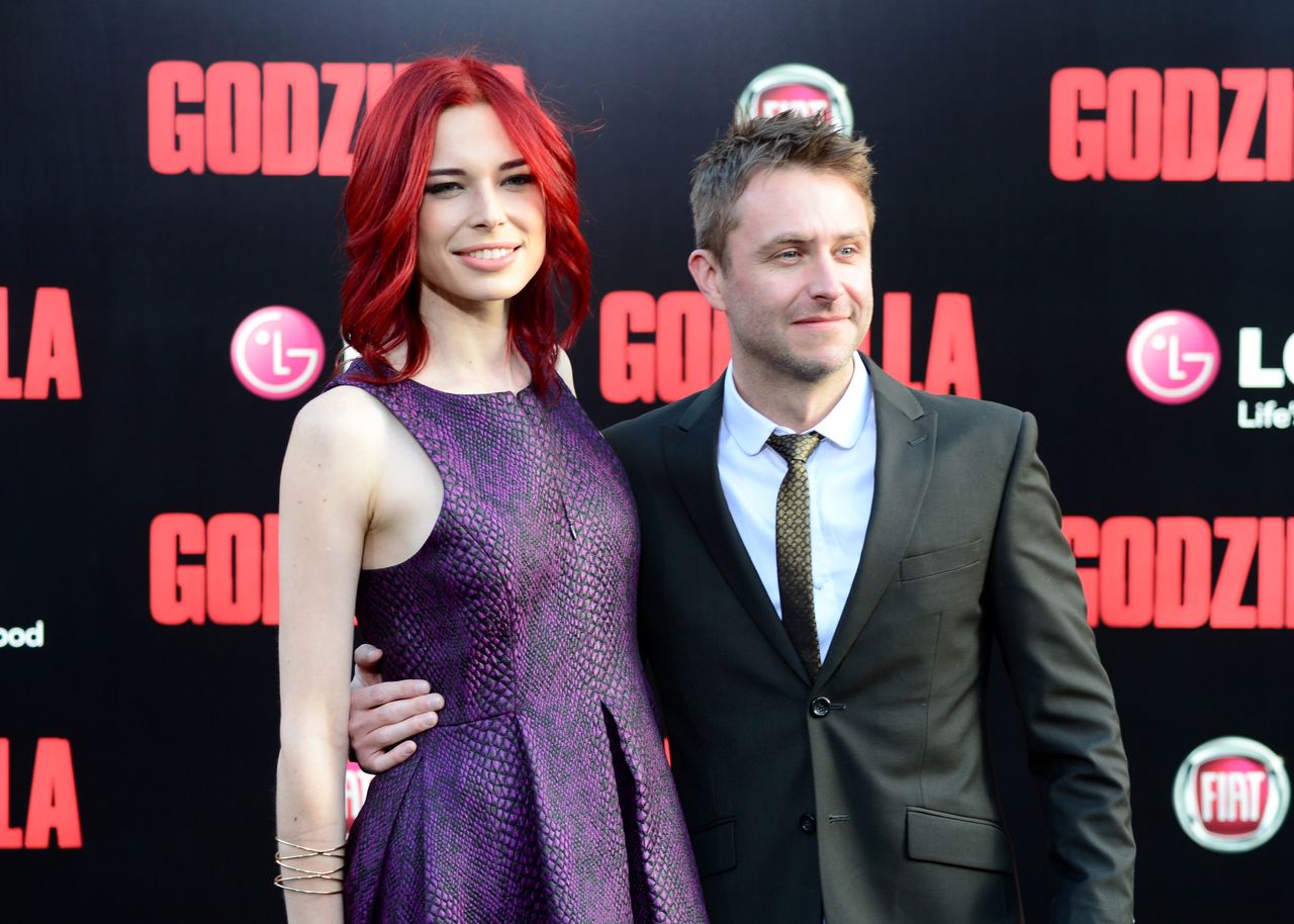 Chris Hardwick and Chloe Dykstra.