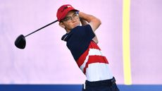 Billy Davis competing in the 2023 Junior Ryder Cup