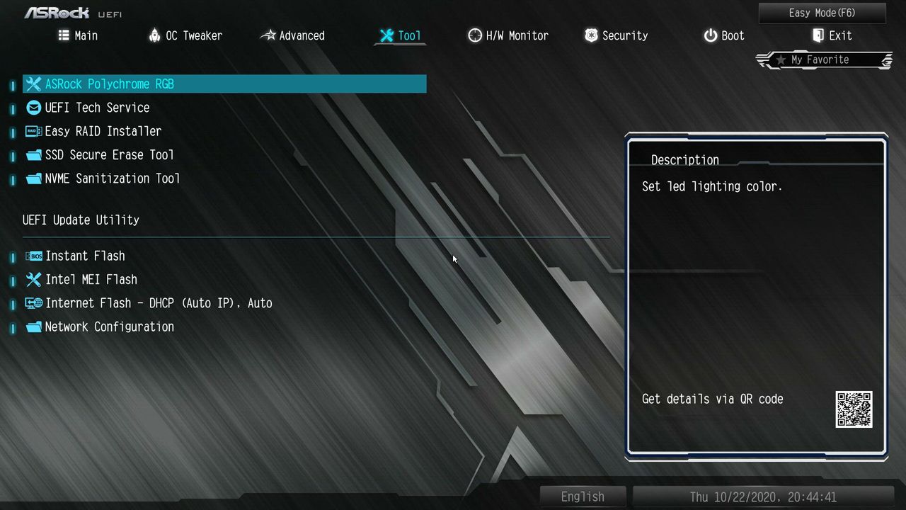 ASRock Z490M Pro4 BIOS