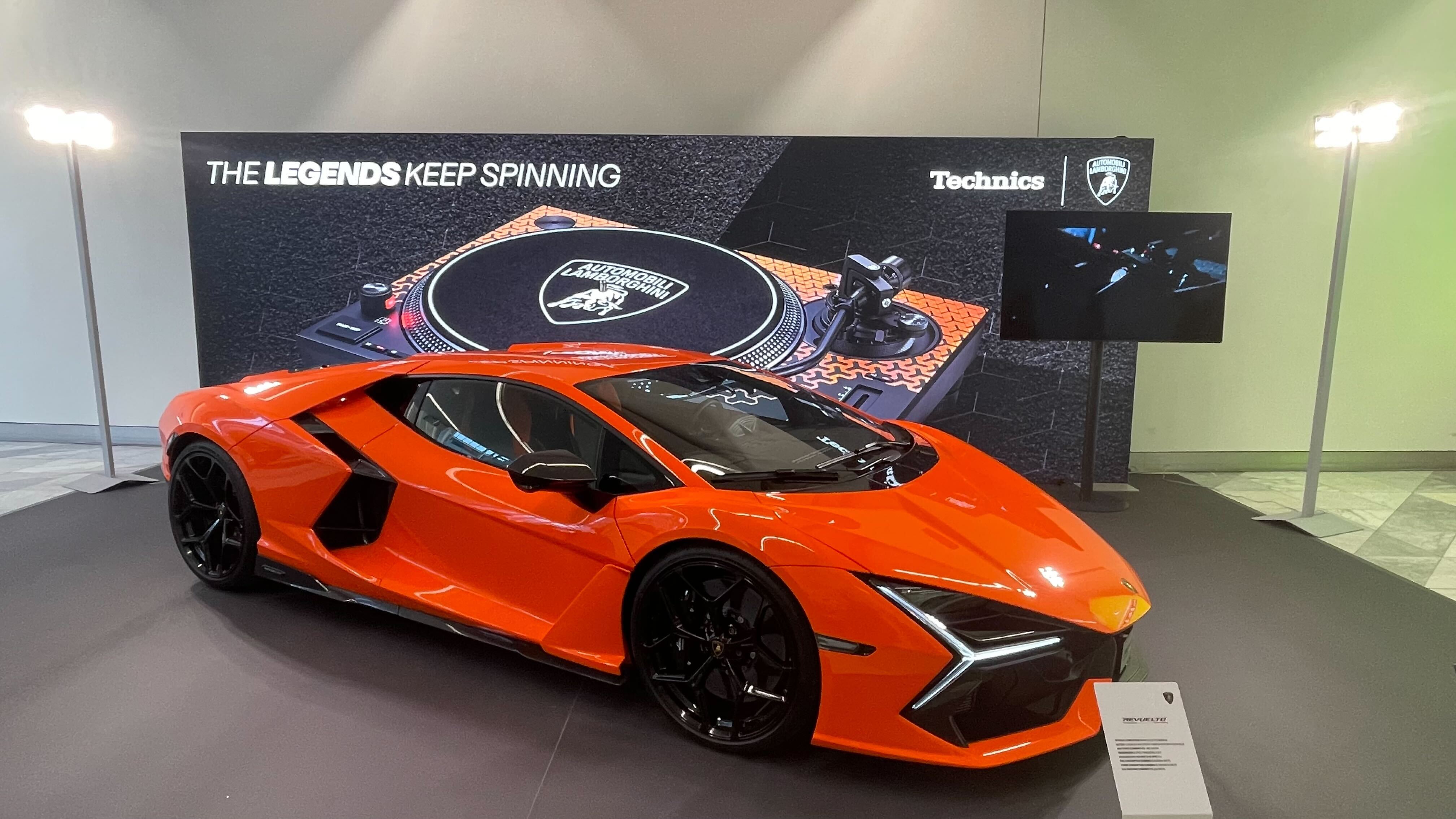 Technics and Lamborghini Revuelto at High End Munich 2024