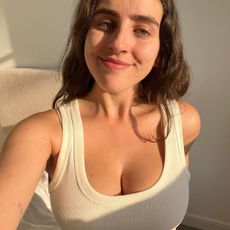 An image of @avahgilchrist wearing one of the best white tank tops.