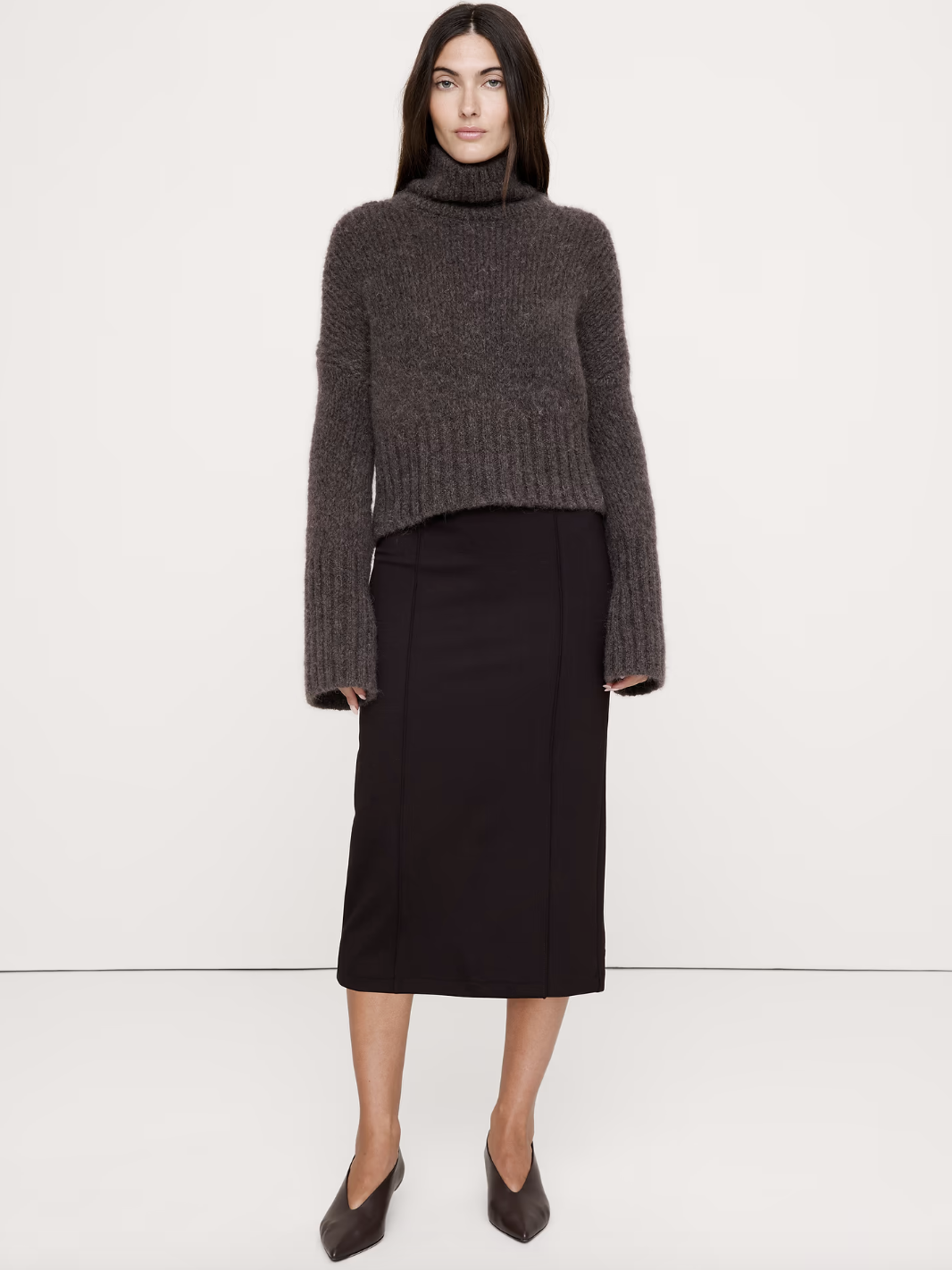 Banana Republic, Ponte Pintuck Pencil Skirt