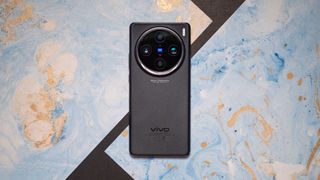 Vivo X100 Pro against colorful background