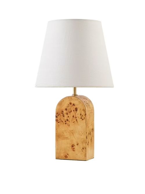 Burl Wood Table Lamp