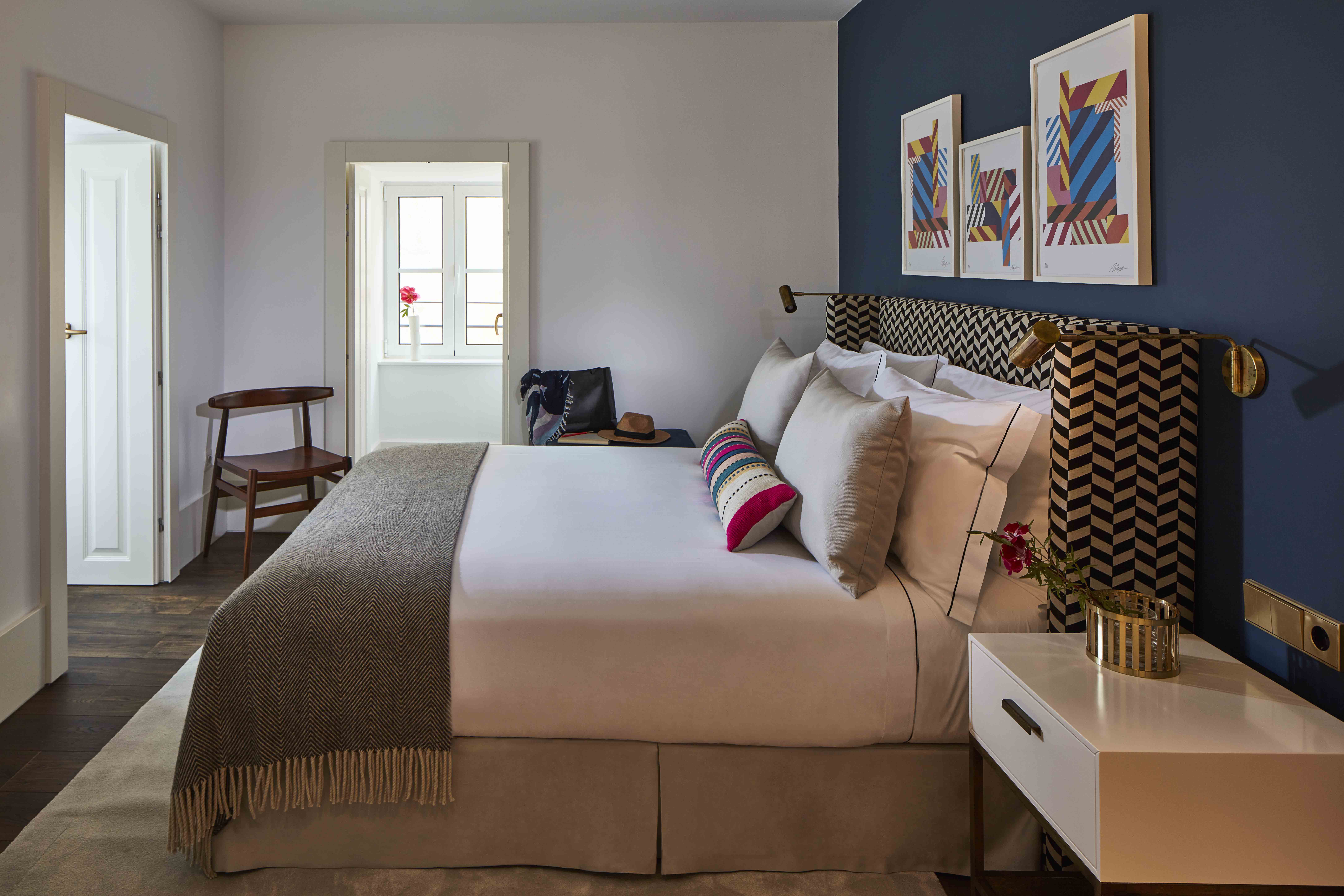 Guestroom at The Lumiares hotel, Lisbon, Portugal