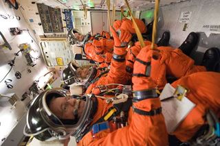 Shuttle Astronauts Primed for Wednesday Launch