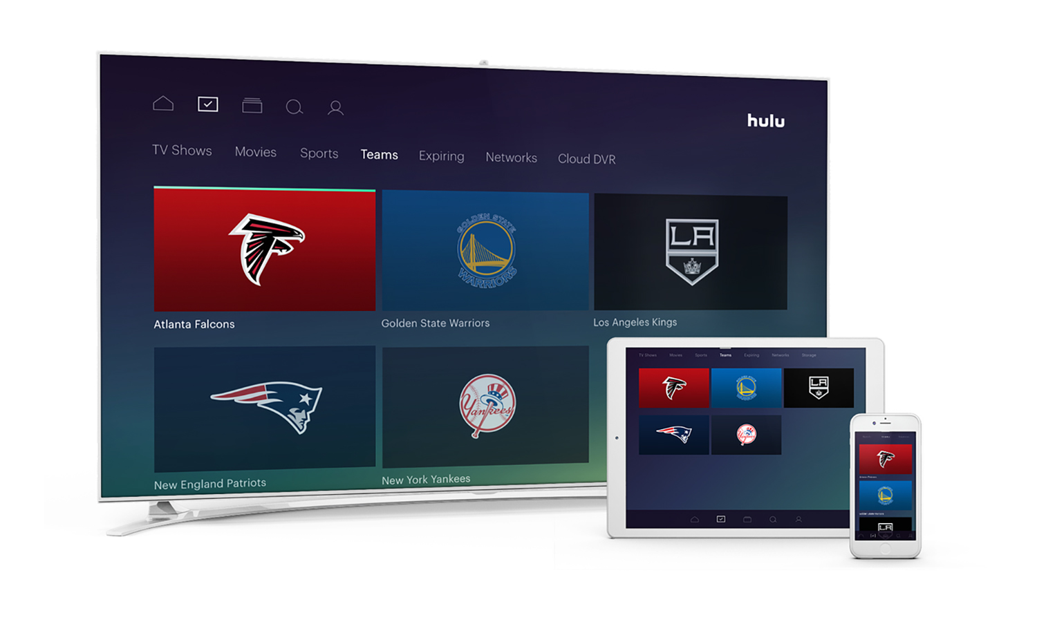 Hulu with live TV review: my teams - Credit: Hulu