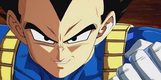 Vegeta gets ready to fight.