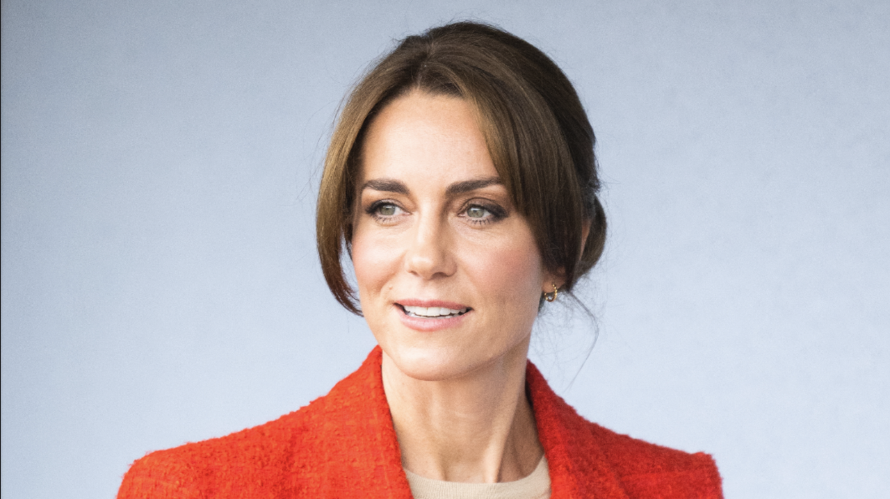 Kate Middleton with curtain bangs