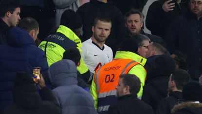 Tottenham defender Eric Dier went into the crowd to confront a fan after the FA Cup loss against Norwich 