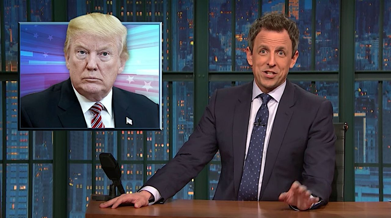 Seth Meyers on Trump lying to Canada