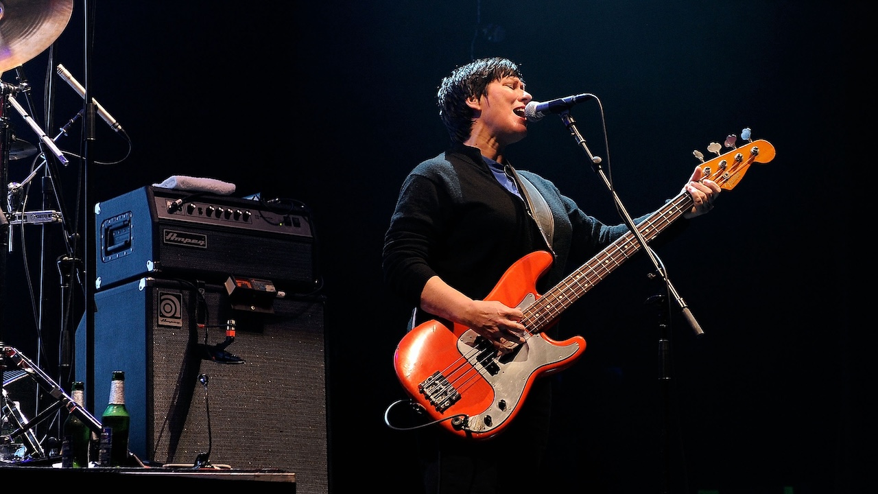 Bassist Kim Deal of the Pixies performs at Hammerstein Ballroom on November 23, 2009 in New York City.