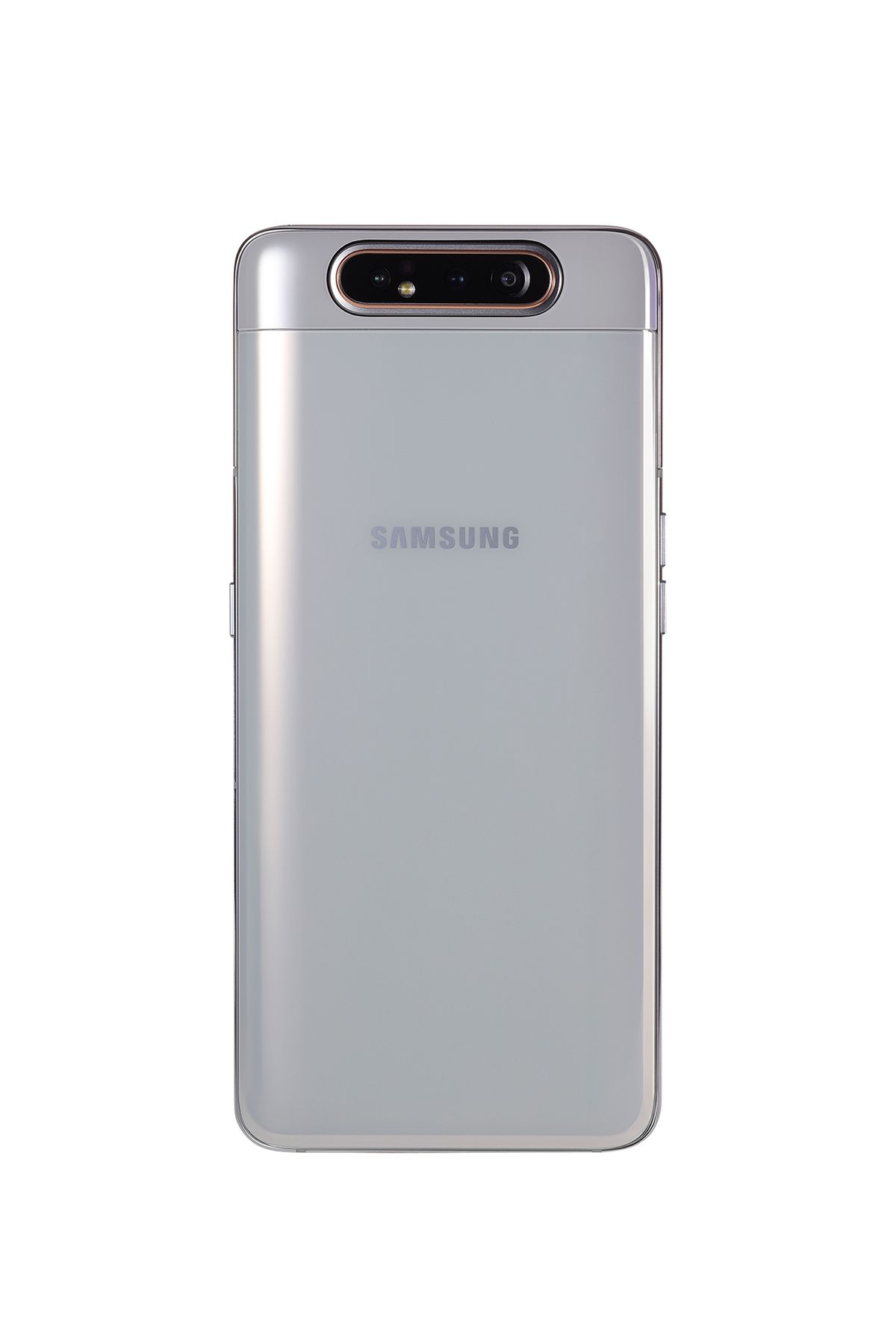 Kameraene flippes rundt n&aring;r man skiver baksiden av telefonen oppover. (Bilde: Samsung)