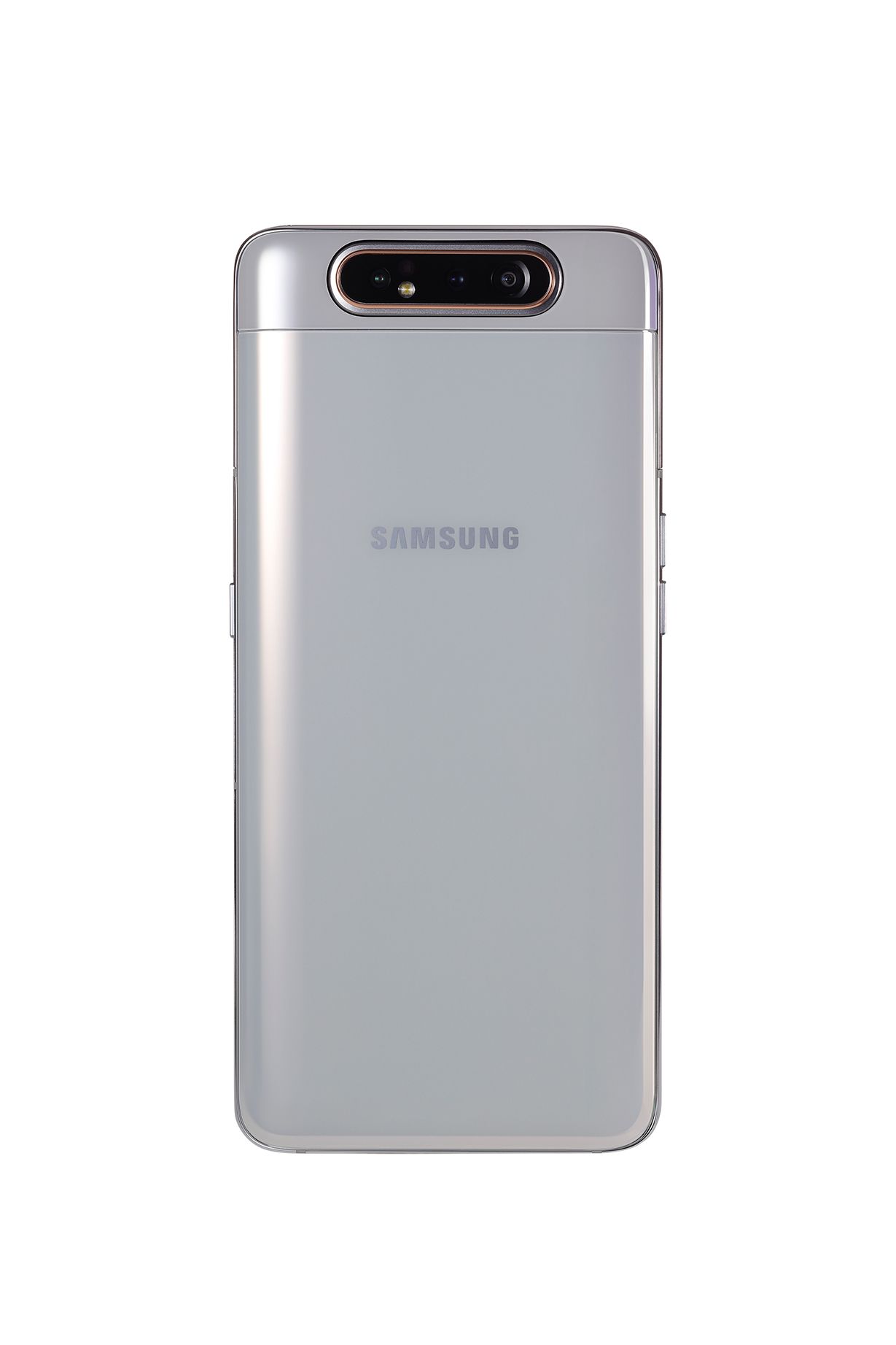 Kameraene flippes rundt n&aring;r man skiver baksiden av telefonen oppover. (Bilde: Samsung)