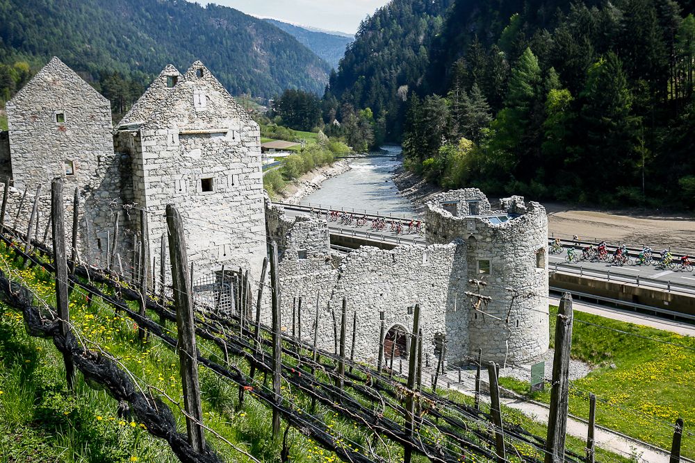 Scenery from along the route of stage 3 at Giro del Trentino