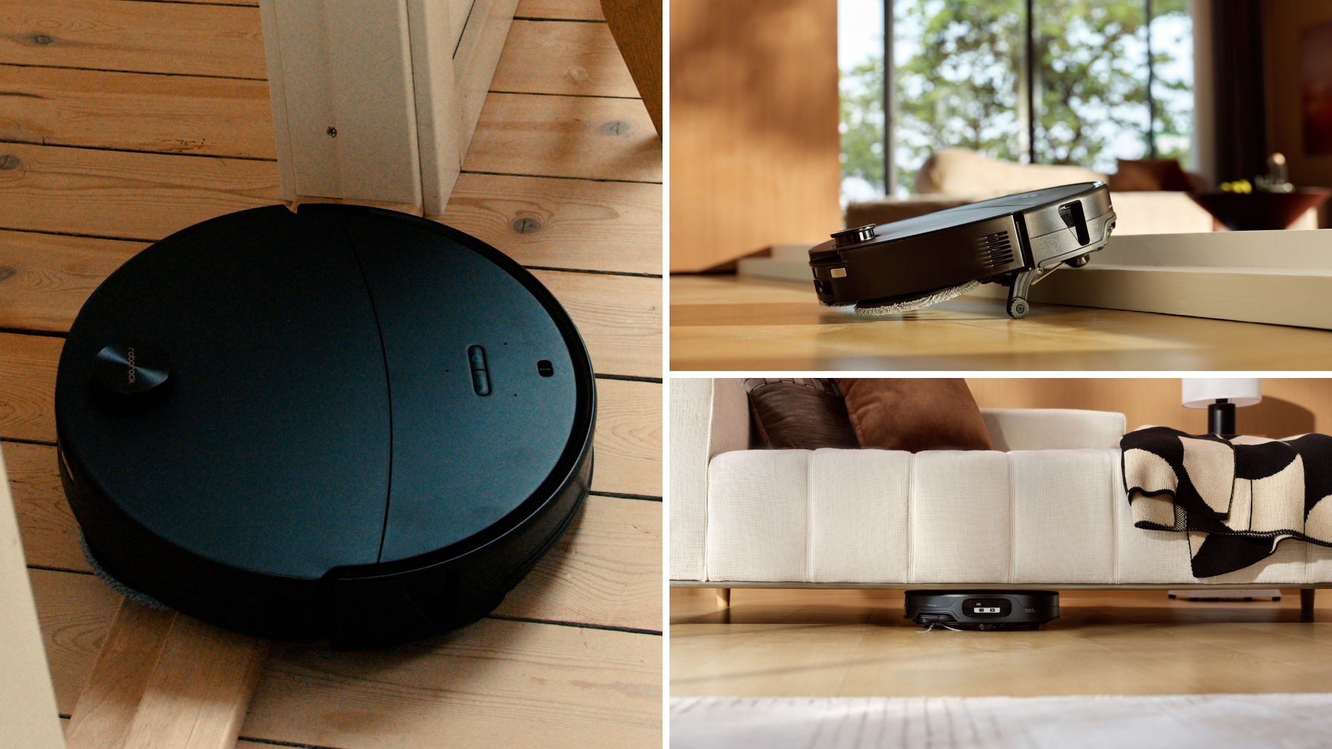 Roborock Saros 20 Neo robot vacuum cleaning around the home, across room boundaries and under sofas