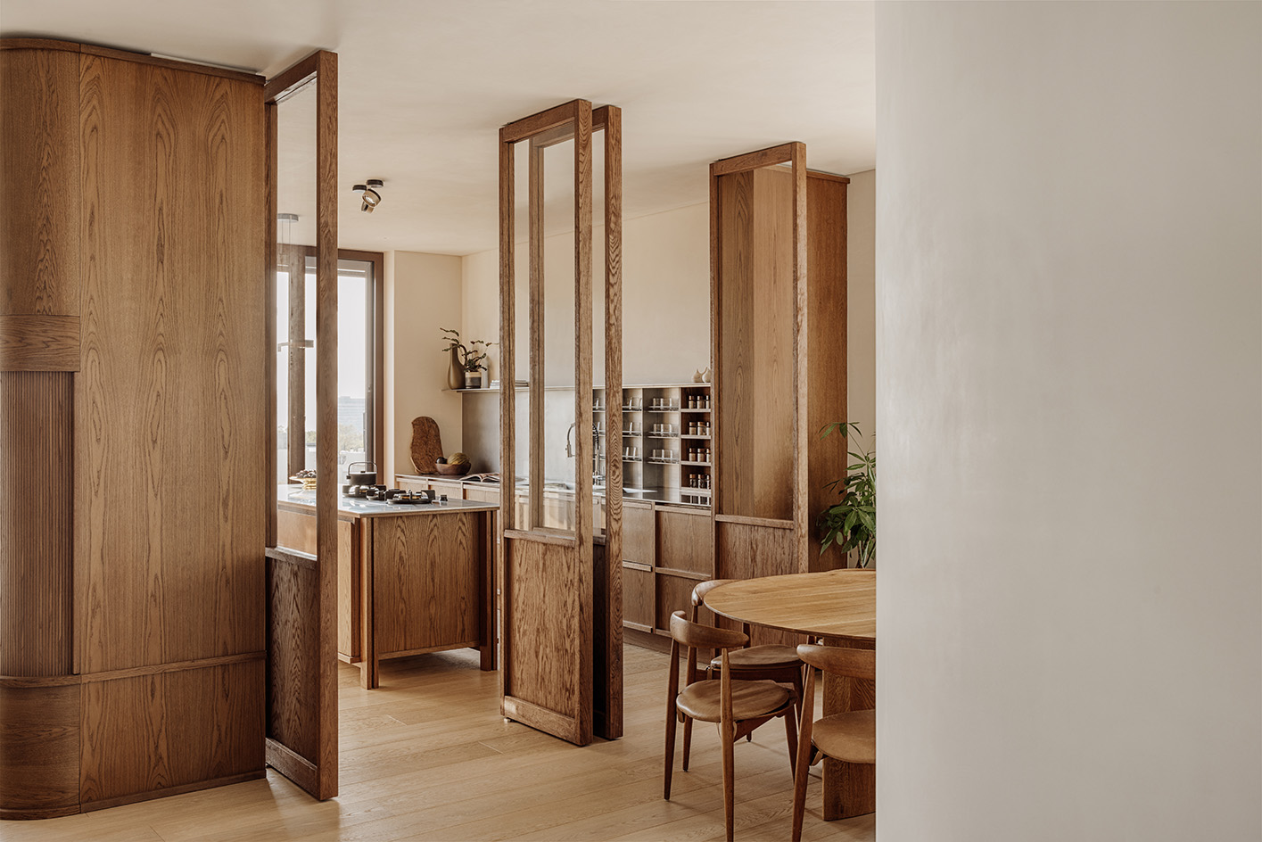 a dreamy Athens penthouse by block722, with natural materials, neutral colours