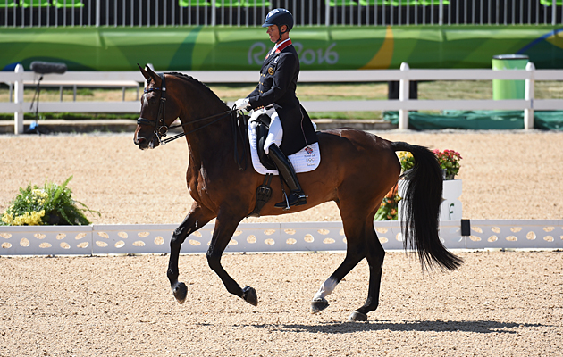 Carl Hester riding Nip Tuck at the Rio Olympics