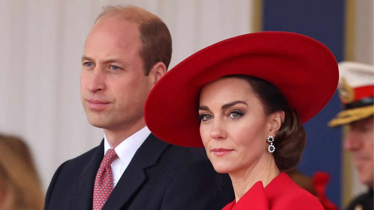 The Prince and Princess of Wales attend a Buckingham Palace reception