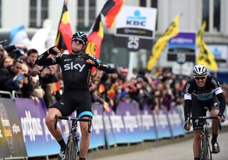 Ian Stannard (Team Sky) retains his Omloop Het Nieuwsblad crown
