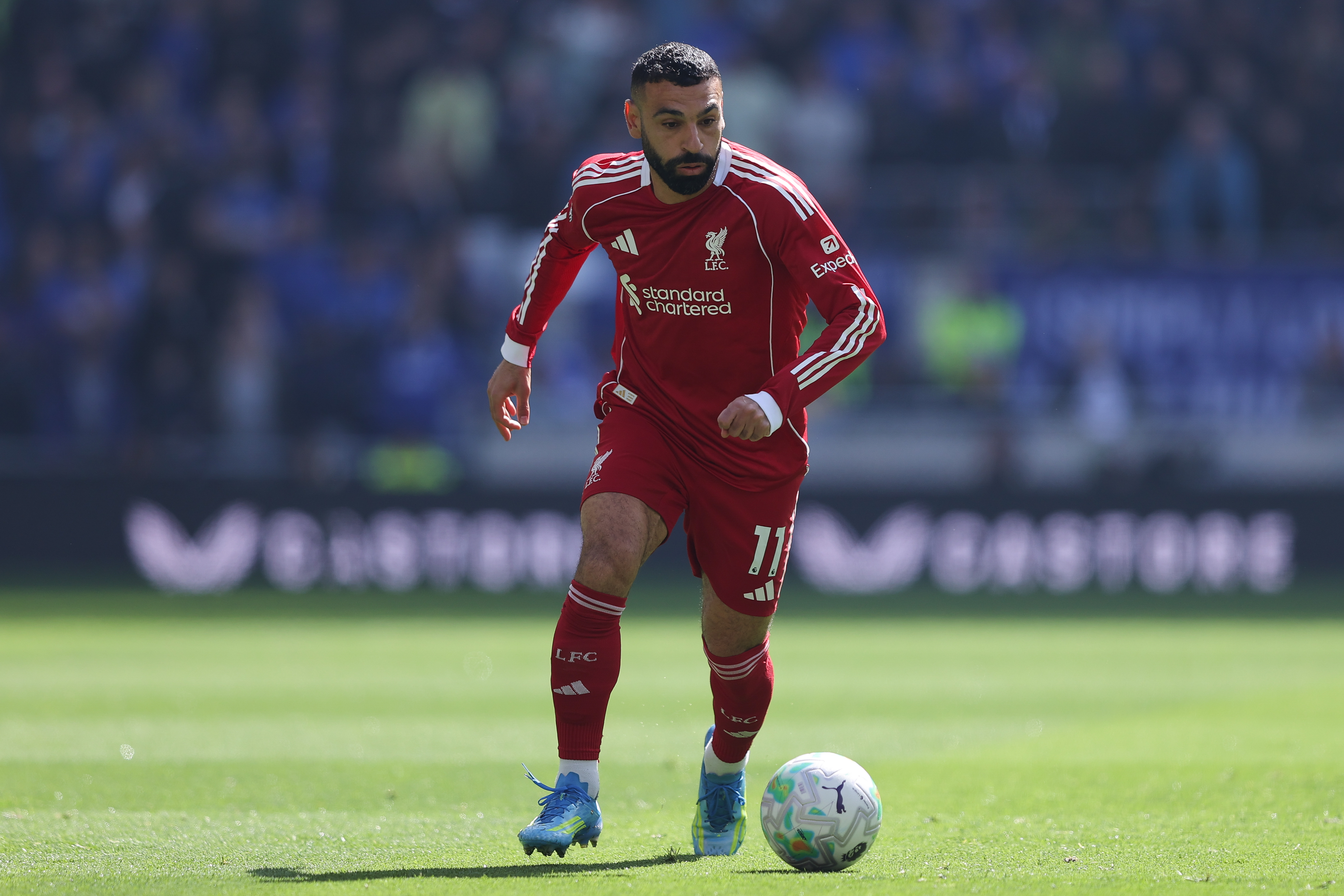 Mohamed Salah's final Merseyside derby ended in victory for the Reds