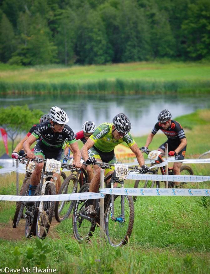Kerry Werner (BMC Project) on the climb with Mitch Hoke following