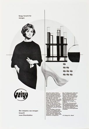 Black and white advertisement