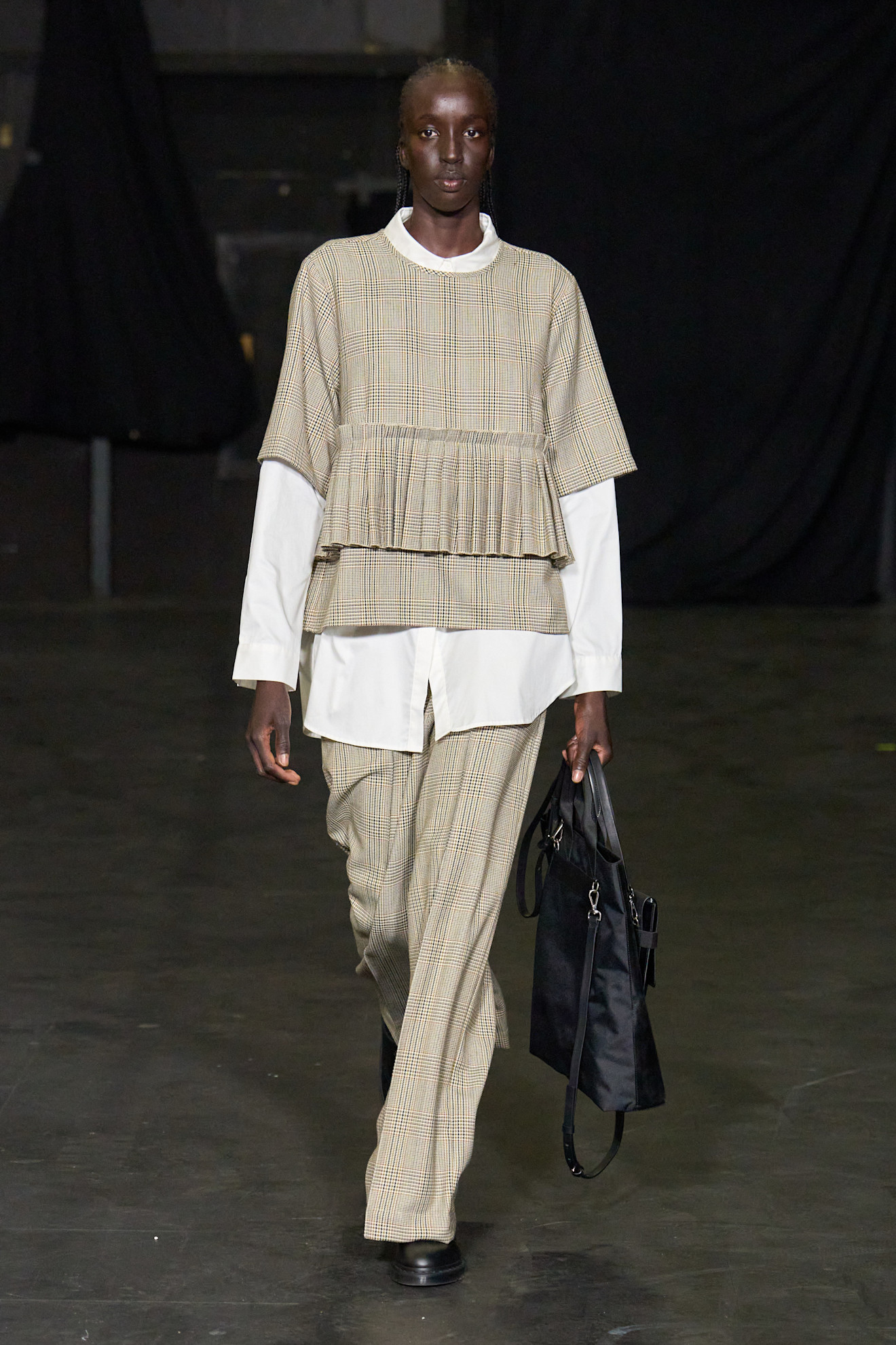 Models walk on the Stel runway at Copenhagen Fashion Week Spring Summer 2026