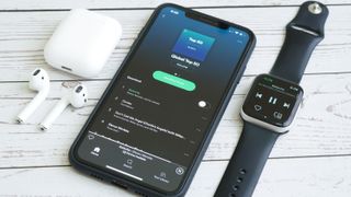 Apple devices playing Spotify