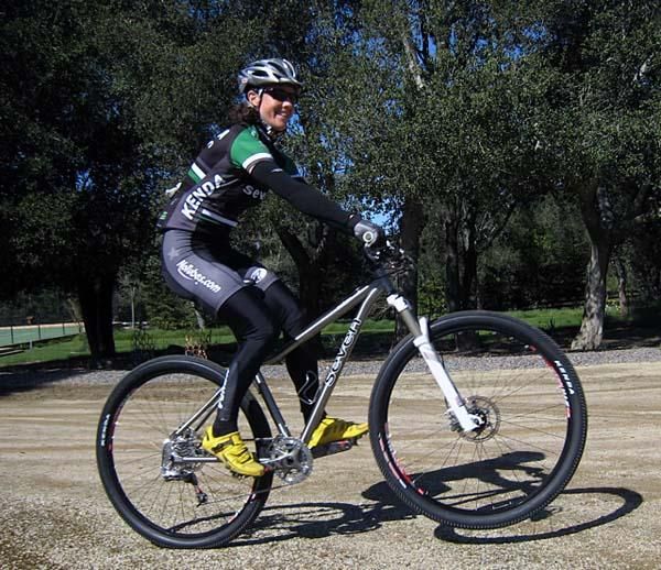 Mary McConneloug on her new Seven Solo 29er (custom)