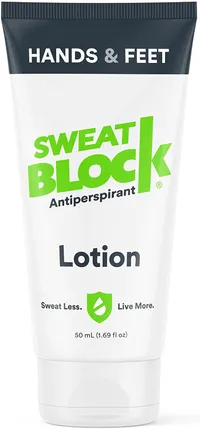 SweatBlock Antiperspirant Lotion For Hands &amp; Feet $14.50 (£11.87) | Amazon