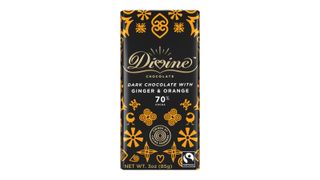 Divine Fairtrade 70% Dark Chocolate with Ginger & Orange