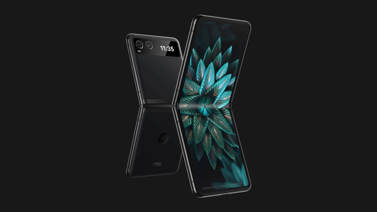 Leaked render of the Motorola Razr Lite 2023
