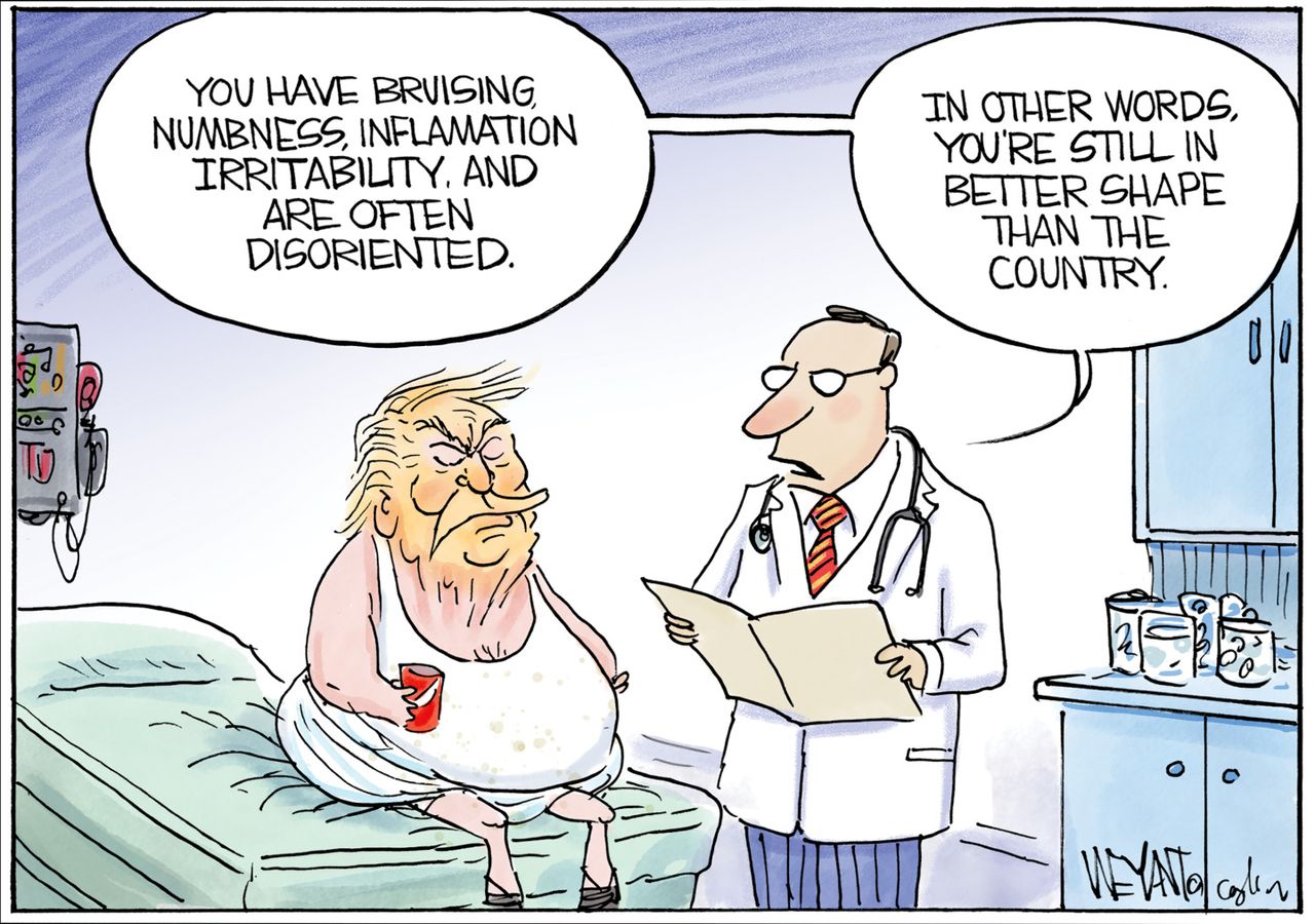 5 sleepy cartoons about the President’s health