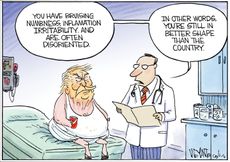 Political cartoon