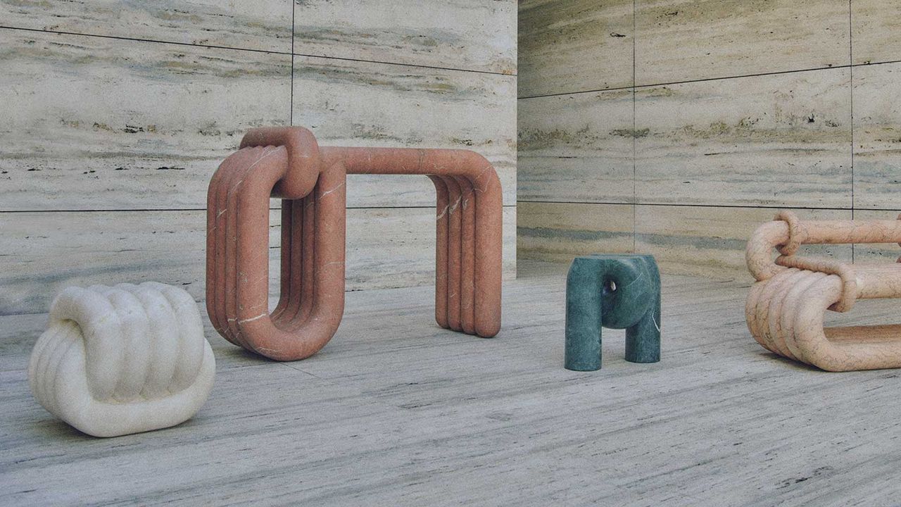 curvy stone furniture